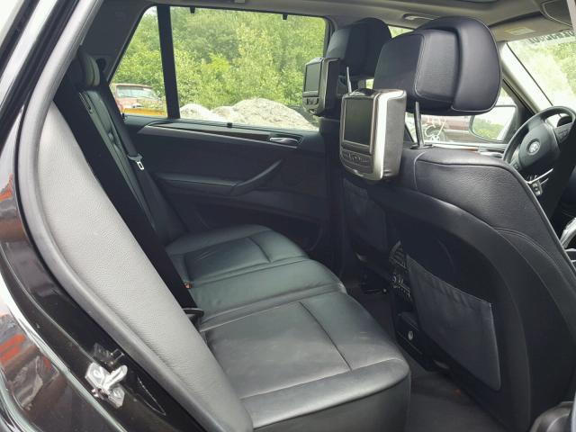 5UXFE8C50AL310696 - 2010 BMW X5 XDRIVE4 BLACK photo 6