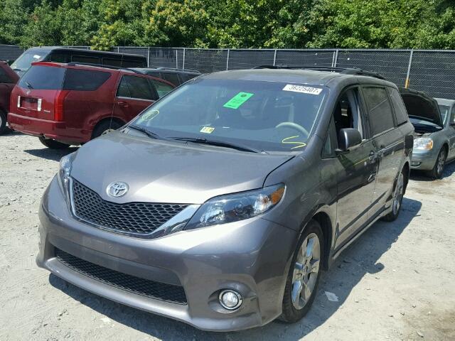 5TDXK3DC7ES429526 - 2014 TOYOTA SIENNA SPO SILVER photo 2