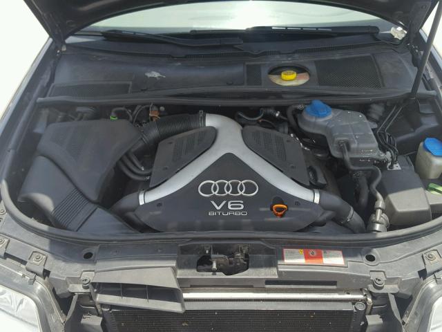 WAULD64B32N073902 - 2002 AUDI A6 2.7T QU BLUE photo 7