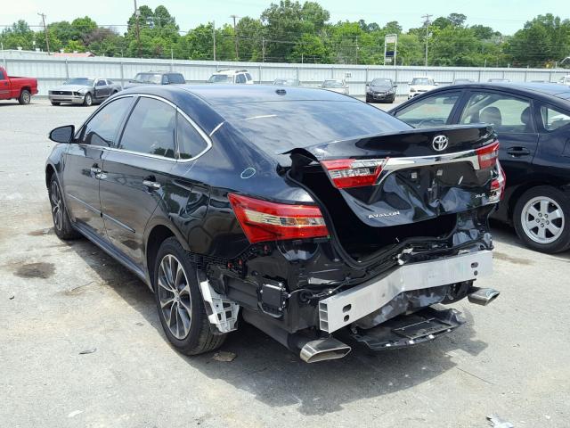 4T1BK1EB3HU264185 - 2017 TOYOTA AVALON XLE BLACK photo 3