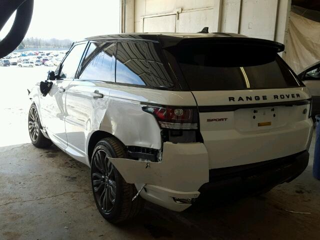 SALWS2VF3GA547886 - 2016 LAND ROVER RANGE ROVE WHITE photo 3