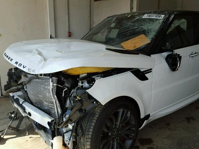 SALWS2VF3GA547886 - 2016 LAND ROVER RANGE ROVE WHITE photo 9