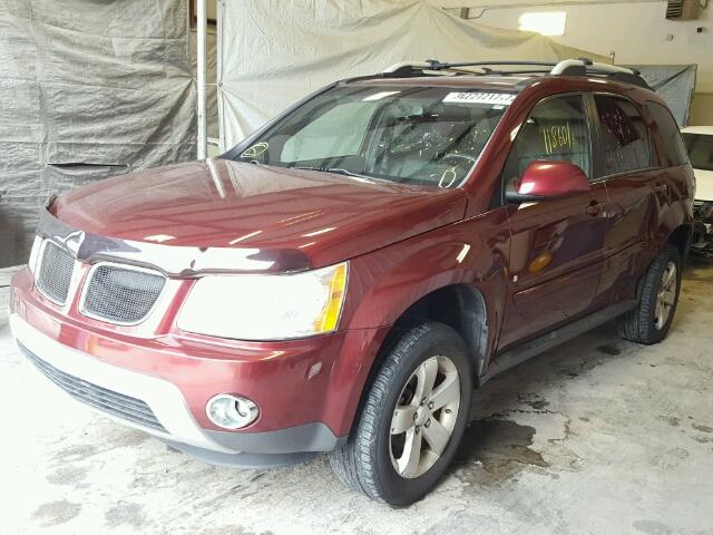 2CKDL63F876111028 - 2007 PONTIAC TORRENT BURGUNDY photo 2