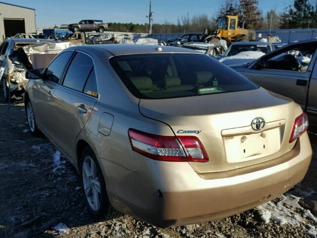 4T1BF3EK6BU206563 - 2011 TOYOTA CAMRY BEIGE photo 3