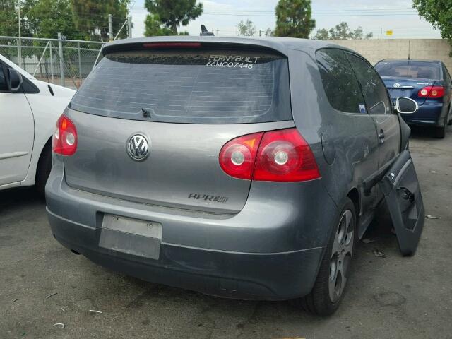 WVWEV71K36W096034 - 2006 VOLKSWAGEN NEW GTI GRAY photo 4