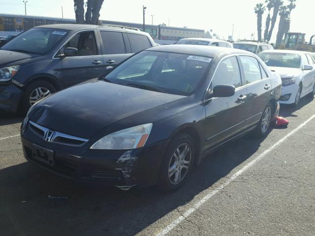 1HGCM56357A160798 - 2007 HONDA ACCORD SE BLACK photo 2