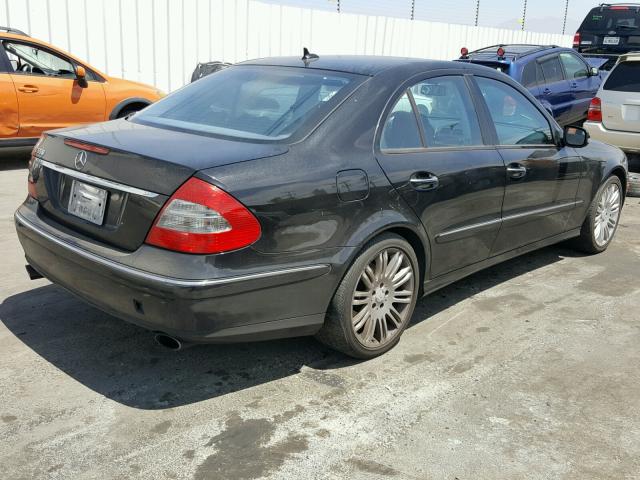 WDBUF72X18B246766 - 2008 MERCEDES-BENZ E 550 BLACK photo 4