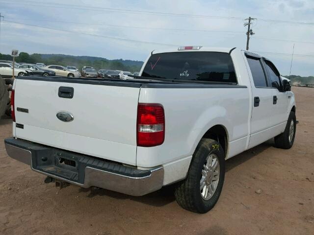 1FTRW12W18FA49102 - 2008 FORD F150 WHITE photo 4