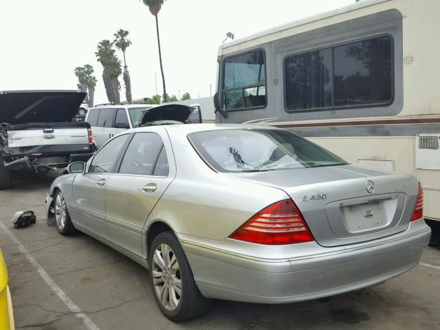 WDBNG70J34A409157 - 2004 MERCEDES-BENZ S 430 SILVER photo 3