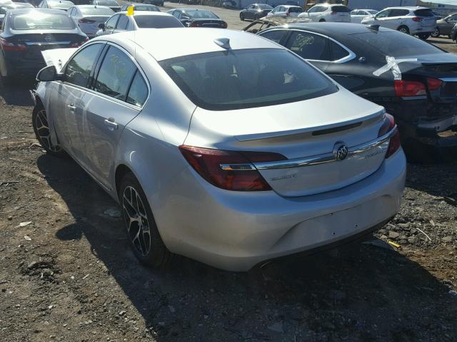 2G4GL5EX8H9169009 - 2017 BUICK REGAL SPOR SILVER photo 3