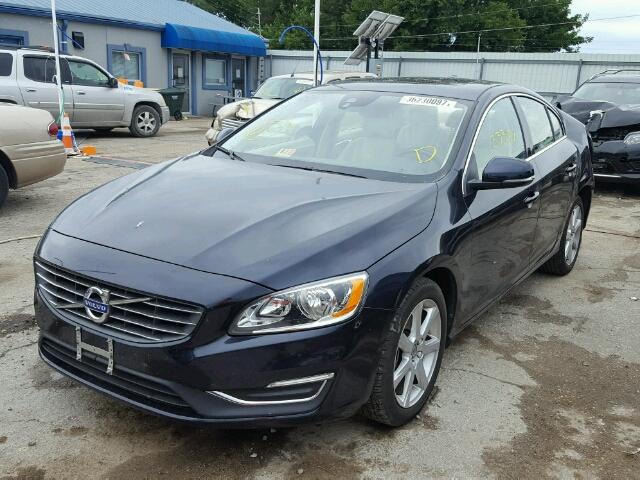 YV126MFK0G2401984 - 2016 VOLVO S60 PREMIE BLUE photo 2