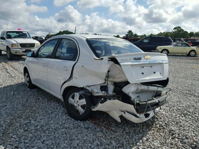 KL1TD5DE5BB185374 - 2011 CHEVROLET AVEO LS WHITE photo 3