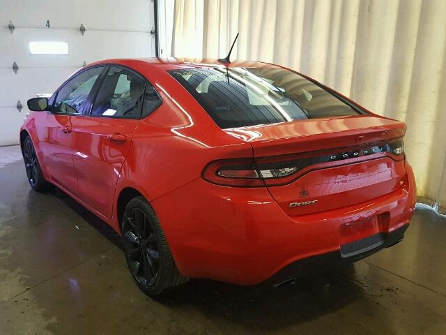 1C3CDFBB9GD701551 - 2016 DODGE DART SXT RED photo 3