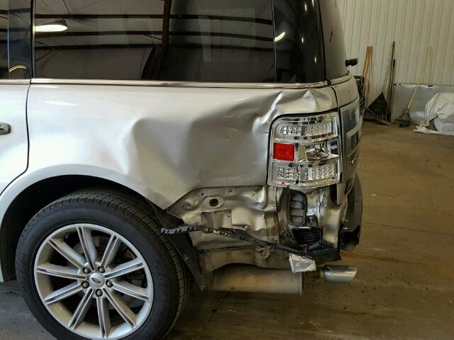 2FMGK5D85DBD12319 - 2013 FORD FLEX LIMIT SILVER photo 9