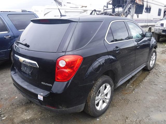 2GNFLCEK0C6393109 - 2012 CHEVROLET EQUINOX LS BLACK photo 4