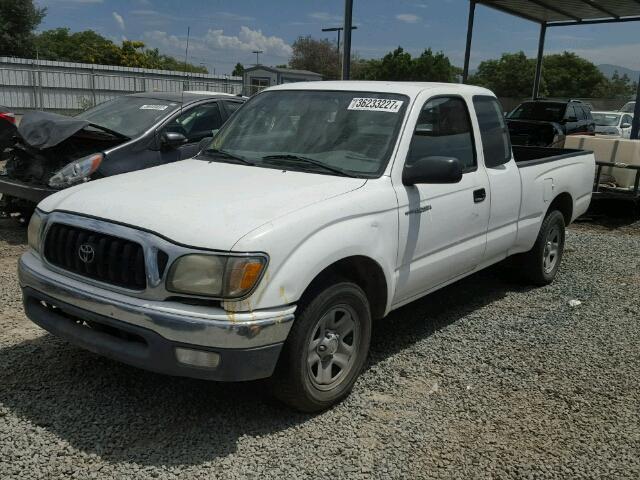 5TEVL52N41Z857071 - 2001 TOYOTA TACOMA WHITE photo 2