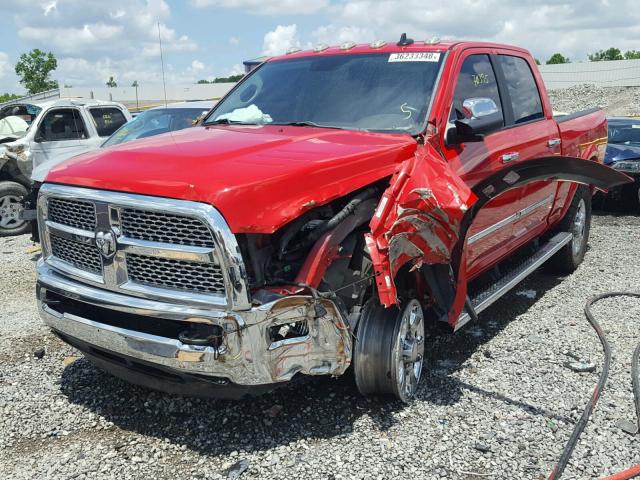 3C6UR5FL9FG629287 - 2015 RAM 2500 LARAM RED photo 2