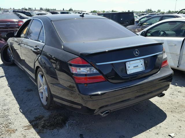 WDDNG71X58A216072 - 2008 MERCEDES-BENZ S550 BLACK photo 3