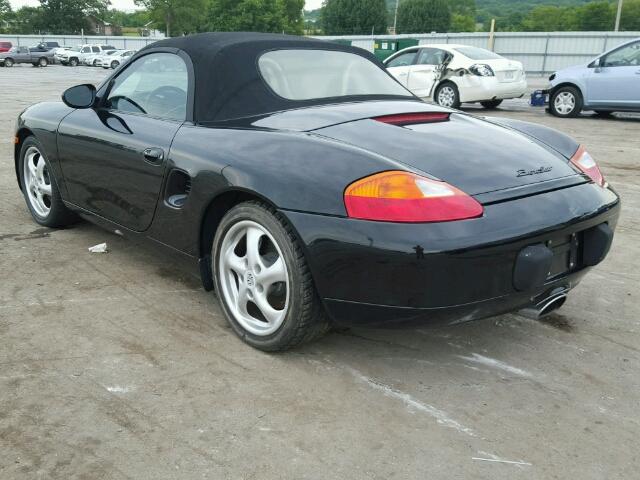 WP0CA2982XU627705 - 1999 PORSCHE BOXSTER BLACK photo 3