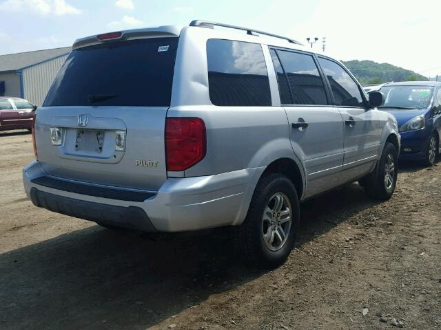 2HKYF18623H510406 - 2003 HONDA PILOT SILVER photo 4