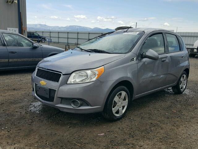 KL1TD6DE9BB186744 - 2011 CHEVROLET AVEO LS GRAY photo 2