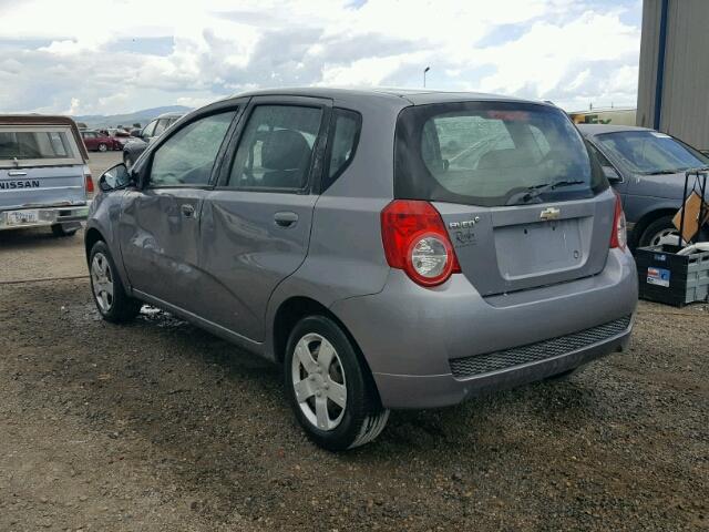 KL1TD6DE9BB186744 - 2011 CHEVROLET AVEO LS GRAY photo 3