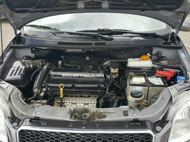 KL1TD6DE9BB186744 - 2011 CHEVROLET AVEO LS GRAY photo 7