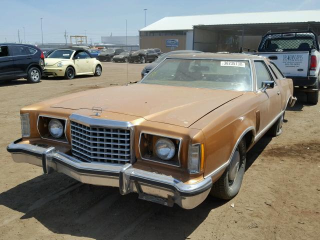 8J87H138939 - 1978 FORD THUNDERBIR BROWN photo 2