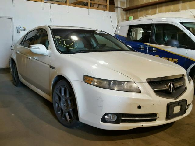 19UUA765X7A012818 - 2007 ACURA TL TYPE S WHITE photo 1