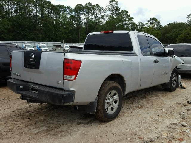 1N6BA06A46N563163 - 2006 NISSAN TITAN XE SILVER photo 4