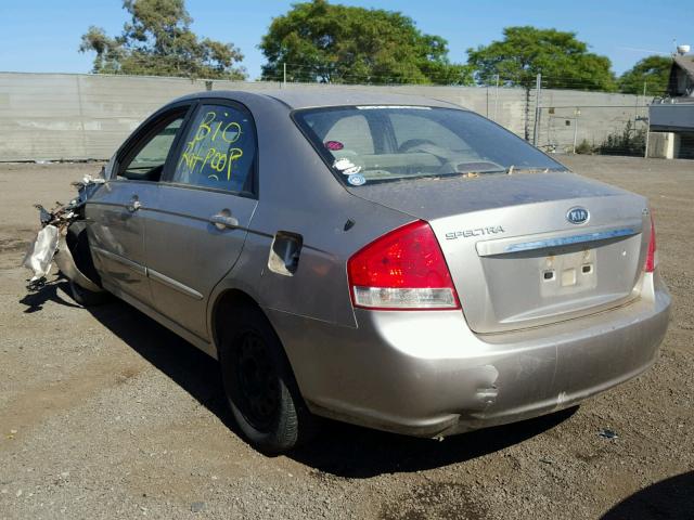 KNAFE122475378025 - 2007 KIA SPECTRA EX TAN photo 3