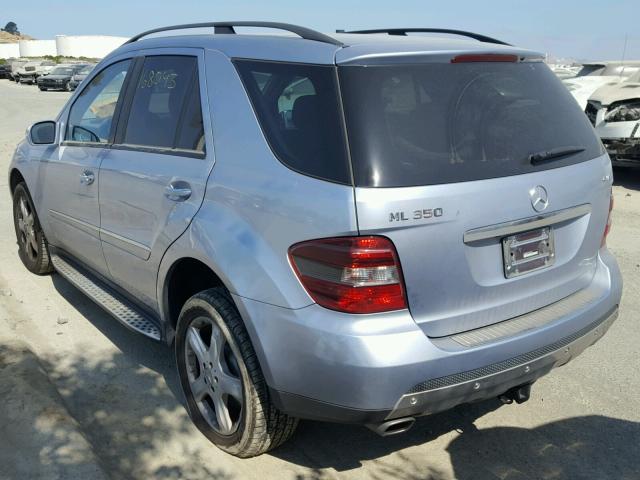 4JGBB86E57A289140 - 2007 MERCEDES-BENZ ML 350 SILVER photo 3