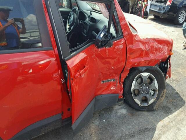 ZACCJAAT1GPD73884 - 2016 JEEP RENEGADE S 红色 照片 9