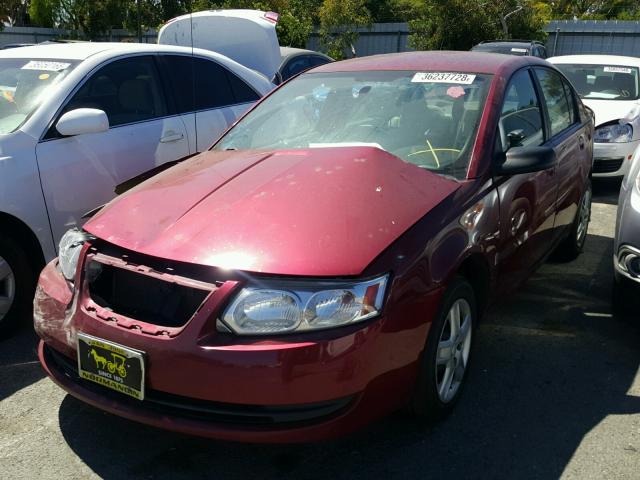1G8AJ55F06Z195057 - 2006 SATURN ION LEVEL BURGUNDY photo 2
