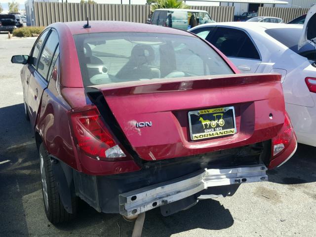 1G8AJ55F06Z195057 - 2006 SATURN ION LEVEL BURGUNDY photo 3