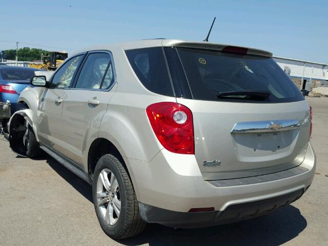 2GNALAEK3E6282085 - 2014 CHEVROLET EQUINOX LS CREAM photo 3