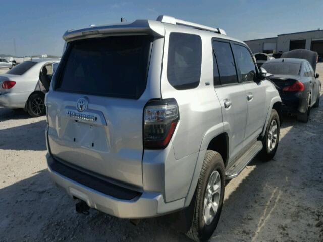 JTEZU5JR5G5146442 - 2016 TOYOTA 4RUNNER SR SILVER photo 4