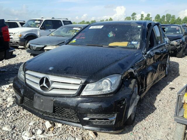 WDDGF4HB2CR215394 - 2012 MERCEDES-BENZ C 250 BLACK photo 2