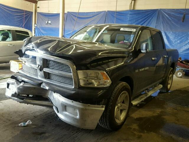 1C6RD6LT0CS281088 - 2012 DODGE RAM 1500 S BLACK photo 2