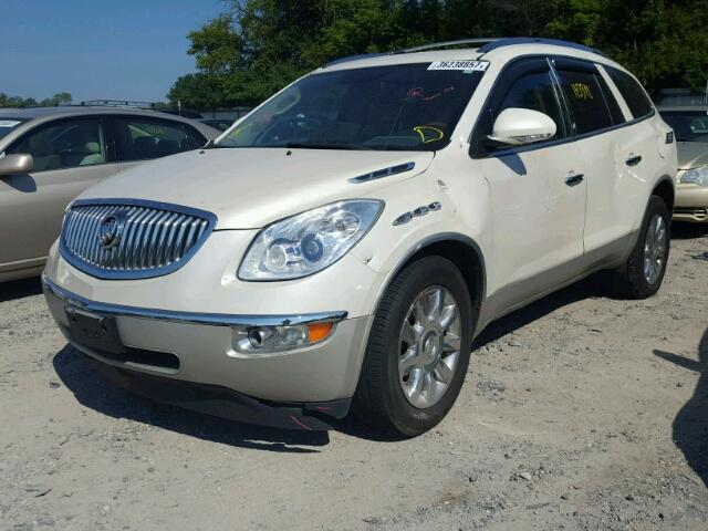 5GAKVBED5BJ177336 - 2011 BUICK ENCLAVE CX WHITE photo 2