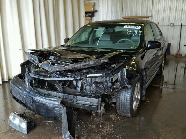 2G1WH55K049452643 - 2004 CHEVROLET IMPALA LS BLACK photo 2