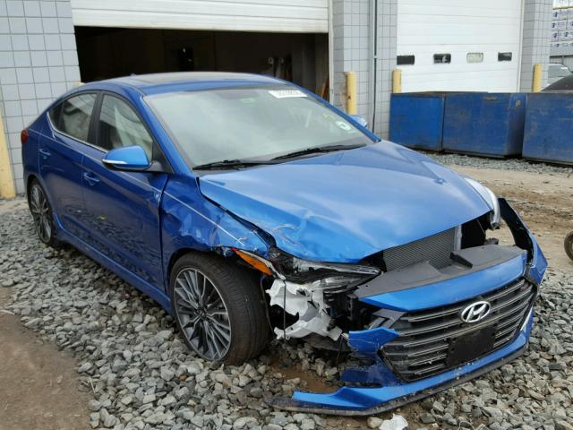 KMHD04LB0JU530481 - 2018 HYUNDAI ELANTRA SP BLUE photo 1