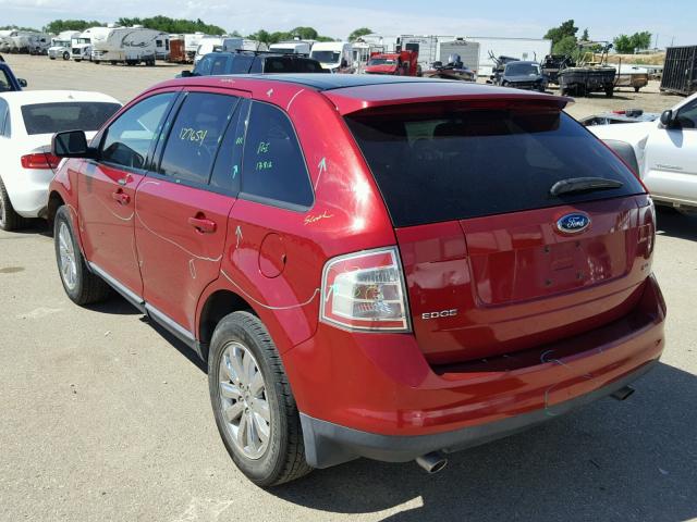 2FMDK39C07BB70373 - 2007 FORD EDGE SEL P RED photo 3