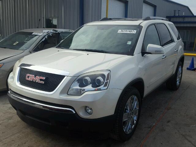 1GKLRMED5AJ244085 - 2010 GMC ACADIA SLT WHITE photo 2