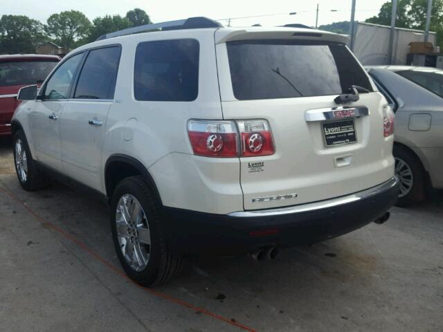 1GKLRMED5AJ244085 - 2010 GMC ACADIA SLT თეთრი ფოტო 3