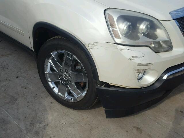 1GKLRMED5AJ244085 - 2010 GMC ACADIA SLT თეთრი ფოტო 9