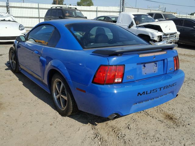 1FAFP42R43F403897 - 2003 FORD MUSTANG MA BLUE photo 3