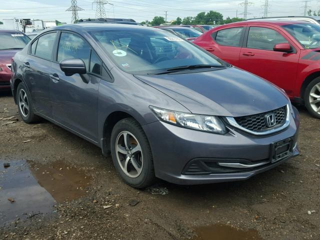 19XFB2F70FE083725 - 2015 HONDA CIVIC SE GRAY photo 1