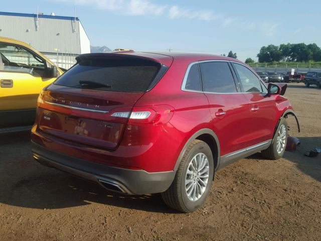 2LMPJ8KP8HBL40155 - 2017 LINCOLN MKX SELECT RED photo 4