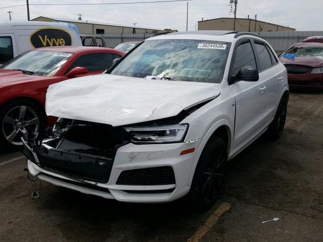 WA1HCCFS1JR025744 - 2018 AUDI Q3 PREMIUM WHITE photo 2